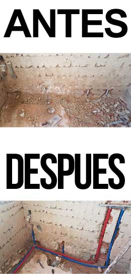 Trabajos de fontanería.